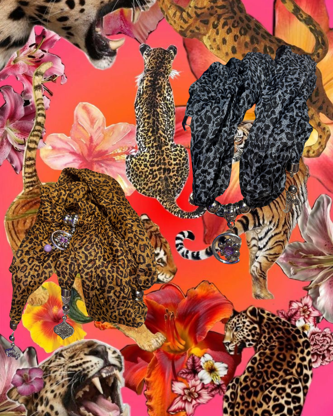 Cheetah Print Scarves