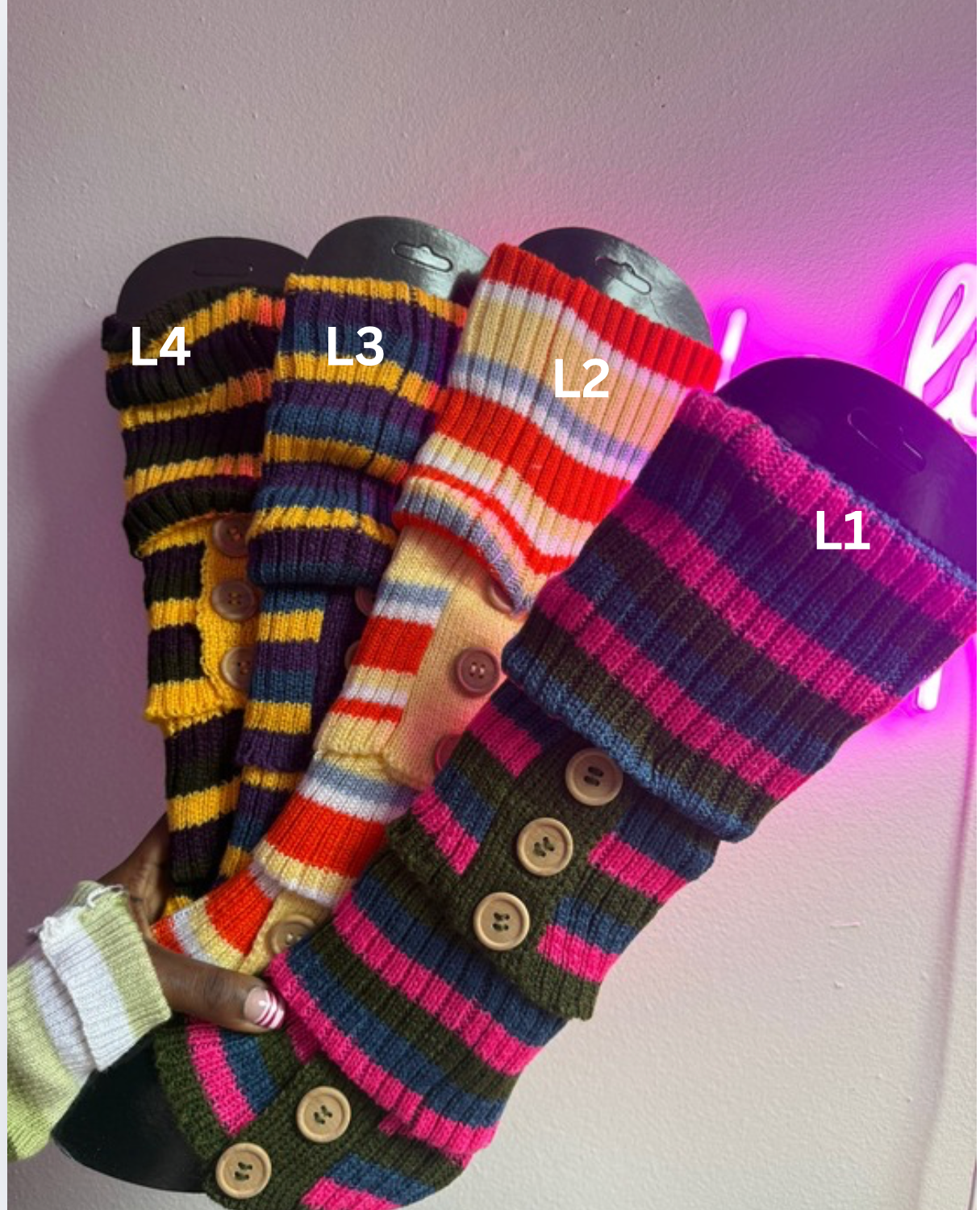 Striped Leg Warmers