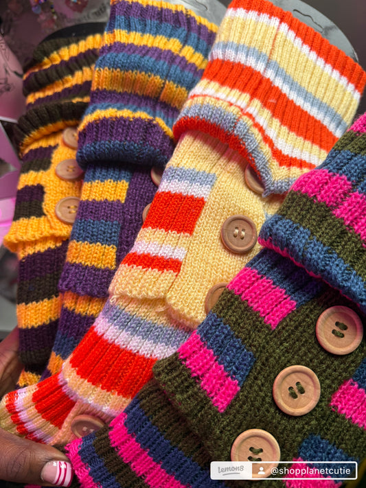 Striped Leg Warmers
