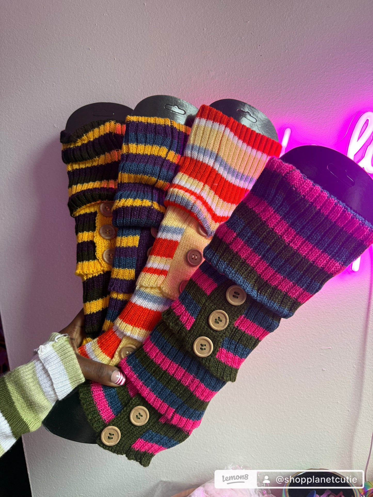 Striped Leg Warmers